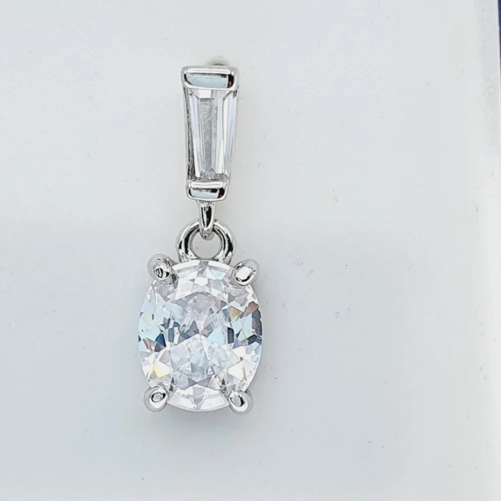 925 Sterling Silver CZ Stud Earrings for Women/Girl, US925P1218 - Picture 3 of 7